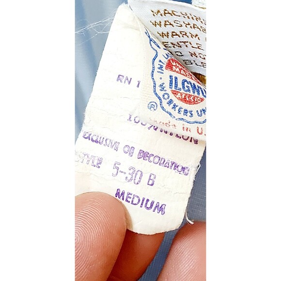 Vintage Soft Antron Nylon Miss Elaine Blue Robe Peignoir Women's M - Picture 6 of 6